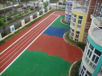上海崇明盛源幼兒園塑膠場(chǎng)地